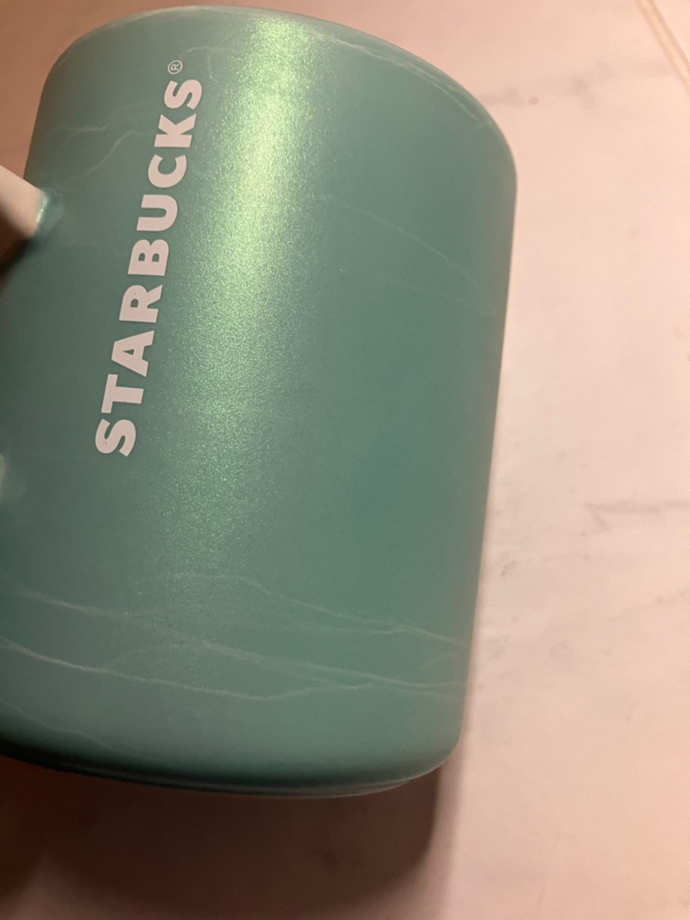 Starbucks Seafoam Green Ceramic Travel Mug
